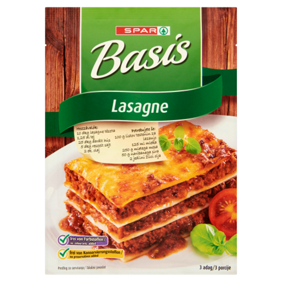 SPAR Basis Lasagne alappor 75 g