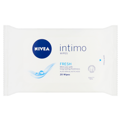 NIVEA Intimo Fresh intim törlőkendő 20 db