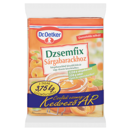 Dr. Oetker dzsemfix sárgabarackhoz 3 x 20 g