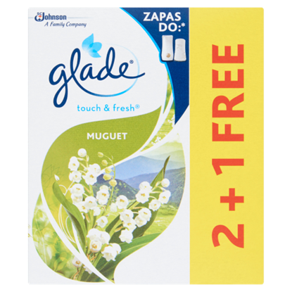 Glade Touch & Fresh Muguet aeroszolos légfrissítő utántöltő 3 x 10 ml