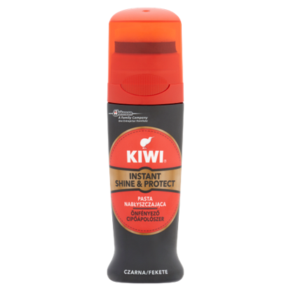 Kiwi Instant Shine & Protect fekete önfényező cipőápolószer 75 ml