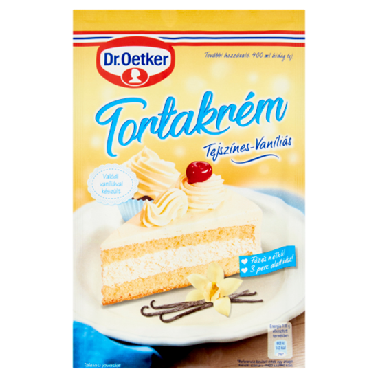 Dr. Oetker Tejszínes-Vaníliás Tortakrém alappor 130 g