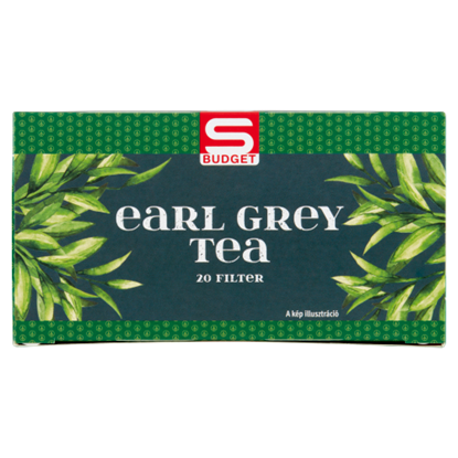 S-Budget Earl Grey ízesített filteres fekete tea 20 filter 30 g