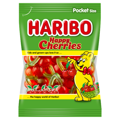 Haribo Happy Cherries gyümölcsízű gumicukorka 100 g