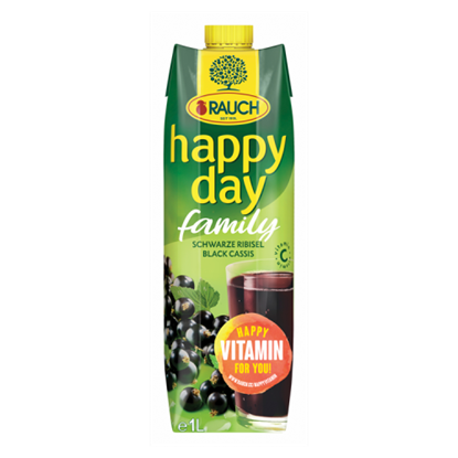 Rauch Happy Day feketeribizli nektár sűrítményből, C-vitaminnal 1 l