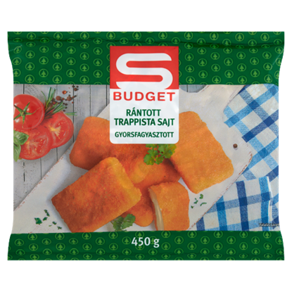 S-Budget gyorsfagyasztott rántott trappista sajt 450 g
