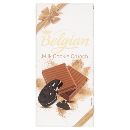 Belgian kekszdarabkás tejcsokoládé 100 g