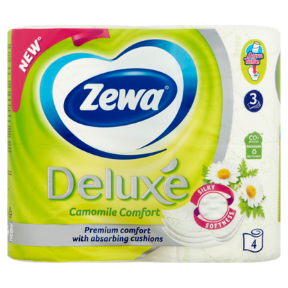 Zewa Deluxe Camomile Comfort toalettpapír 3 rétegű 4 tekercs