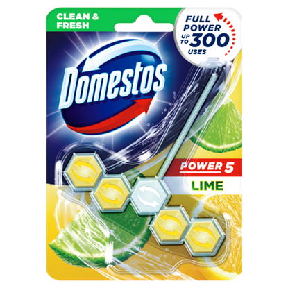 DOMESTOS Power5 WC frissítő blokk Lime 55 g