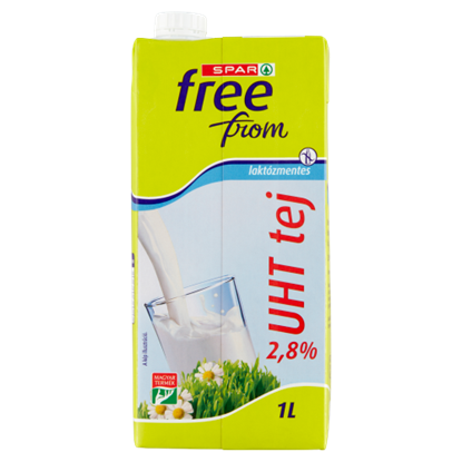 SPAR free from UHT laktózmentes tej 2,8% 1 l