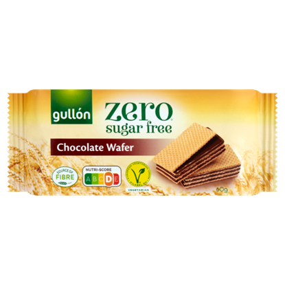 Gullón Zero cukormentes kakaós ízesítésű krémmel töltött ostya édesítőszerrel 60 g