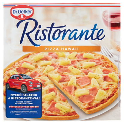 Dr. Oetker Ristorante gyorsfagyasztott pizza sajttal, ananásszal és sonkával 355 g