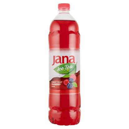 Jana Ice Tea szénsavmentes erdei gyümölcs-áfonya ízű, és vegyes gyümölcs ízesítésű üdítőital 1,5 l