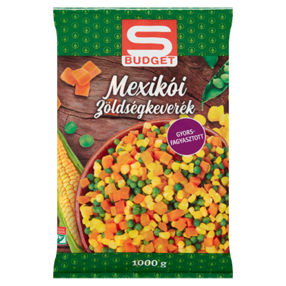 S-Budget gyorsfagyasztott mexikói zöldségkeverék 1000 g