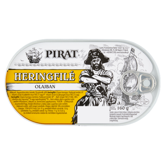 Pirat heringfilé olajban 160g