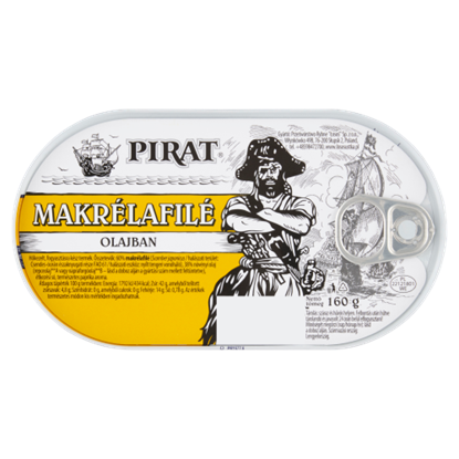 Pirat makrélafilé olajban 160g