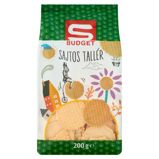 S-budget sajtos tallér 200g