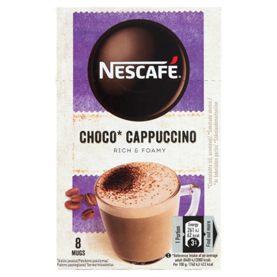 Nescafé choco cappuccino 8x15g