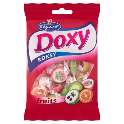 Figaro Doxy Roksy Fruits vegyes gyümölcs ízű cukorkák 90 g
