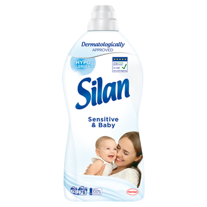 Silan Sensitive & Baby textilöblítő koncentrátum 76 mosás 1672 ml