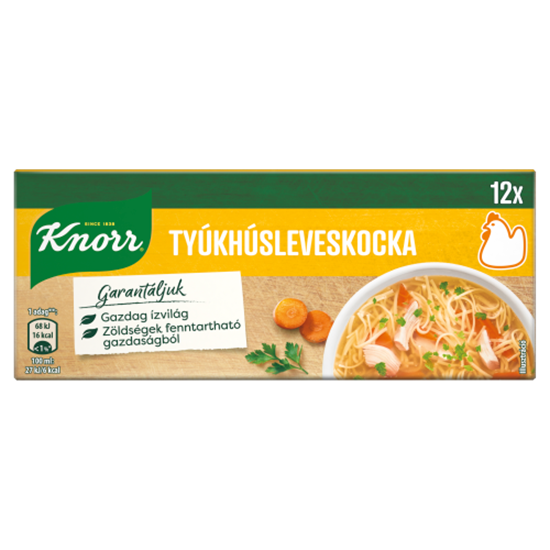 Knorr tyúkhúsleveskocka 12 x 10 g (120 g)