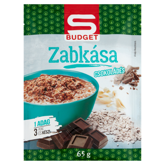 S-budget csokoládés zabkása65g