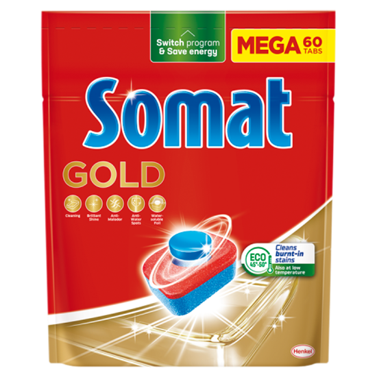 Somat Gold gépi mosogatótabletta 60 db 1116 g