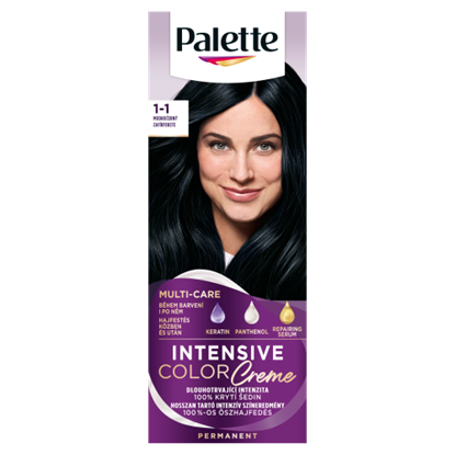 Palette Intensive Color Creme tartós hajfesték 1-1 zafír fekete 