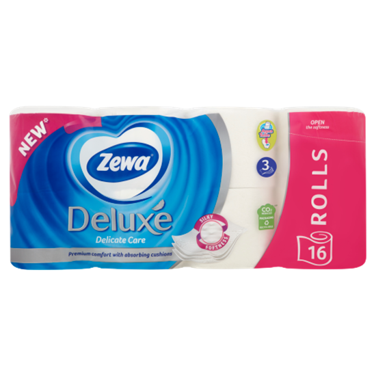 Zewa Deluxe Delicate Care toalettpapír 3 rétegű 16 tekercs