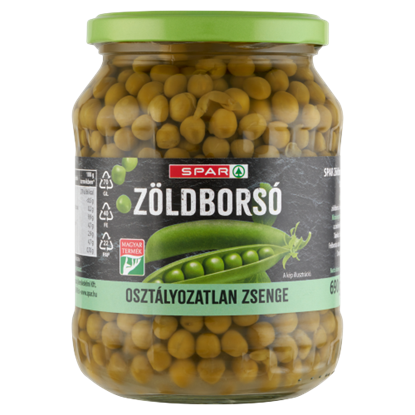 SPAR zöldborsó 690 g