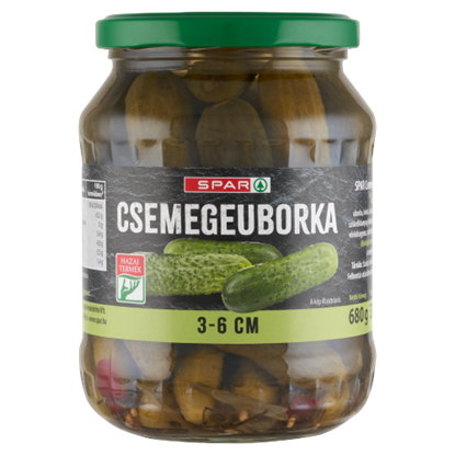 SPAR csemegeuborka 3-6 cm 680 g