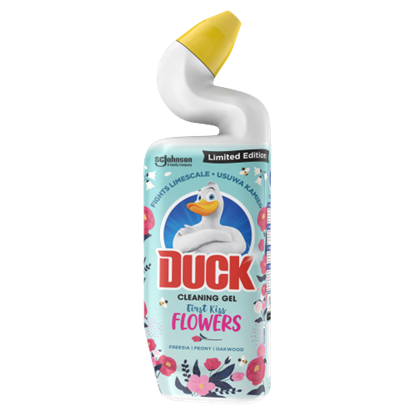 Duck Cleaning Gel First Kiss Flowers WC-tisztító folyadék 750 ml 