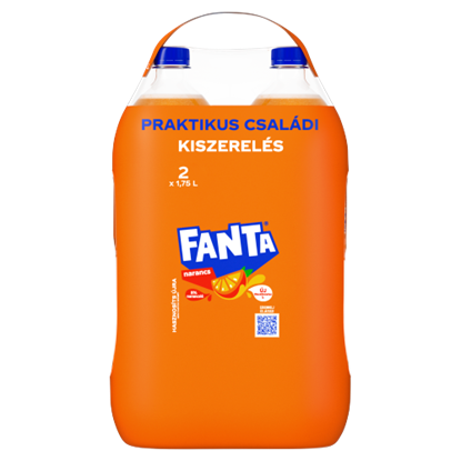 Fanta szénsavas narancsízű üdítőital 2 x 1,75 l