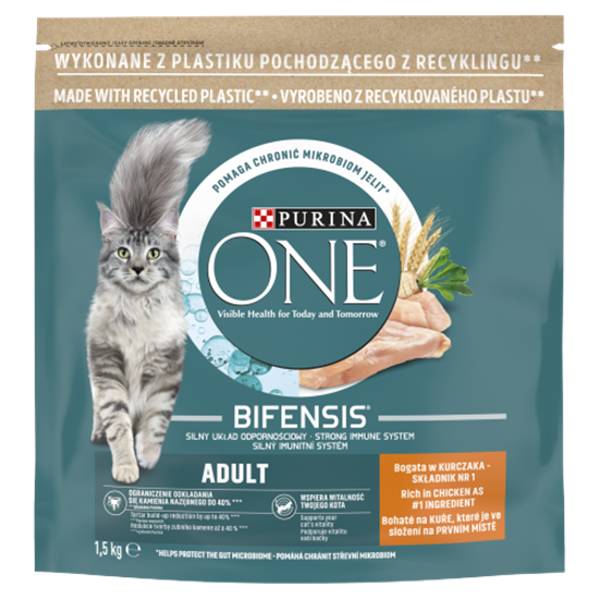 Purina One Bifensis Adult teljes értékű állateledel felnőtt macskák számára csirkével 1,5 kg