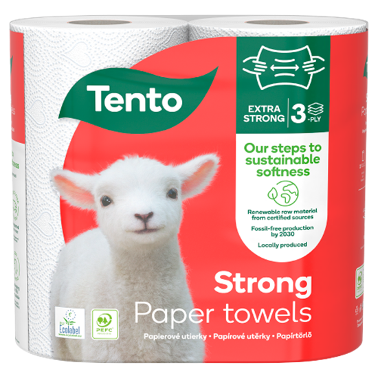 Tento Winter Decor Extra Strong papírtörlő 3 rétegű 2 tekercs