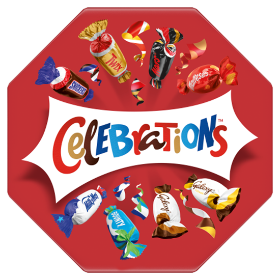 Celebrations vegyes töltött és kekszes tejcsokoládé 196 g