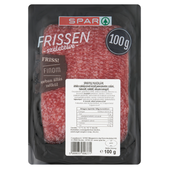 SPAR szeletelt pulyka szalámi 100 g