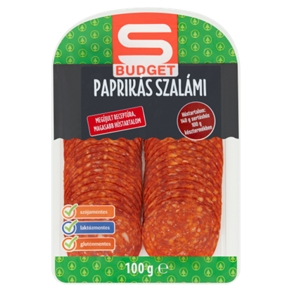 S-budget paprikás szalámi 100g