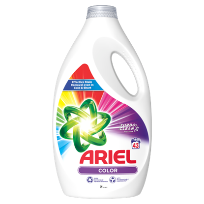 Ariel Folyékony Mosószer 2.15l, 43 Mosáshoz, Color Clean & Fresh