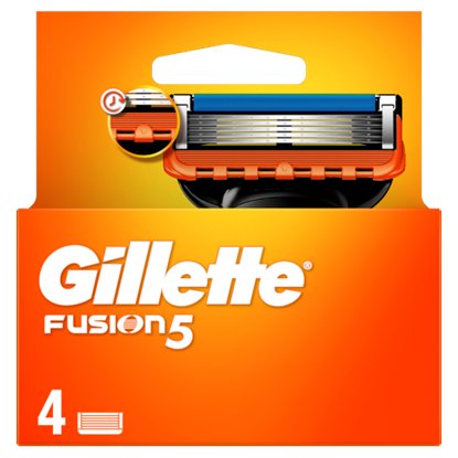 Gillette Fusion5 Pótfejek Férfi Borotvához, 4 db Borotvabetét