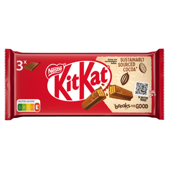 KitKat ropogós ostya tejcsokoládéban 3 x 41,5 g (124,5 g)