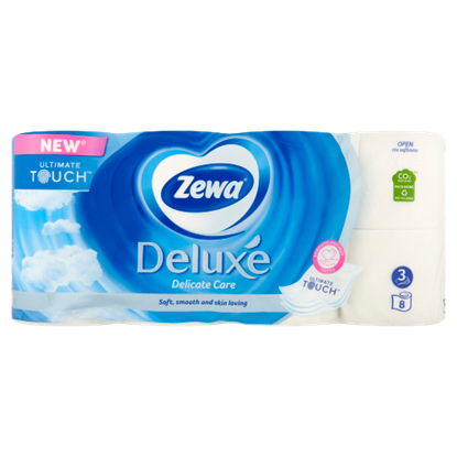 Zewa Deluxe Delicate Care 3 rétegű toalettpapír 8 tekercs