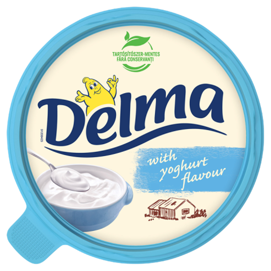 Delma félzsíros margarin joghurt aroma összetevővel 39% 450 g