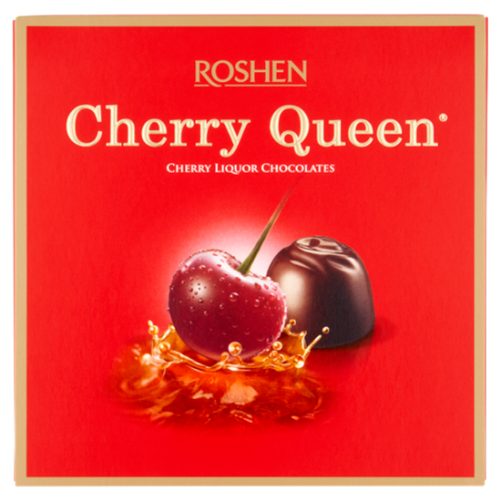 Roshen Cherry Queen étcsokoládés alkoholos-meggyes bonbon 108 g