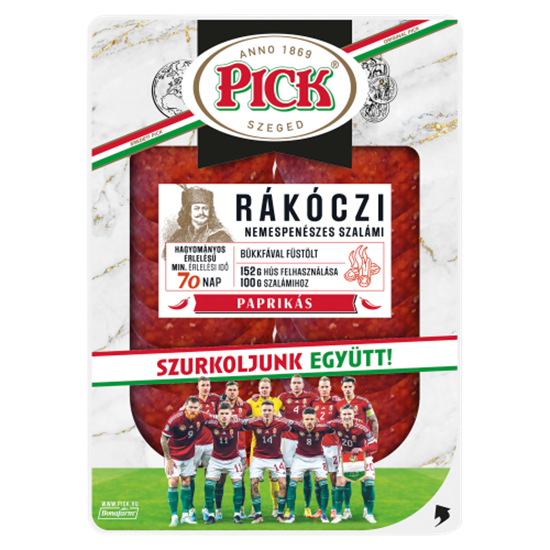 PICK Rákóczi szeletelt nemespenészes paprikás szalámi 80 g