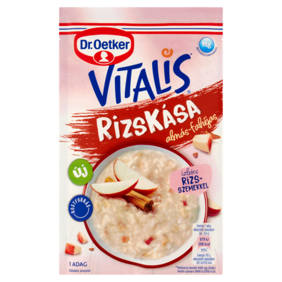 Dr. Oetker Vitalis almás-fahéjas rizskása alappor 54 g