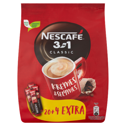 Nescafé 3in1 Classic azonnal oldódó kávéspecialitás 24 x 17 g (408 g)