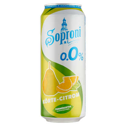 Soproni 0,0% körte-citrom 0,5l