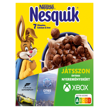 Nestlé Nesquik kakaós ízű, ropogós gabonapehely vitaminokkal és ásványi anyagokkal 225 g