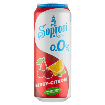 Soproni 0,0% meggy-citrom 0,5l